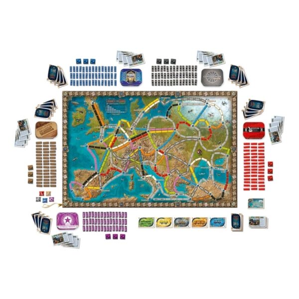 Ticket To Ride Europa - 15Y  Edition - FR (Taalonafhankelijk) - Afbeelding 4