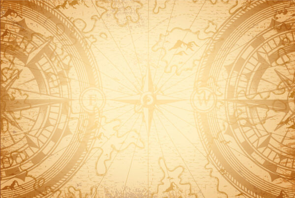 Playmat Offline Distribution - Compass Sepia (60x40cm) - Afbeelding 5