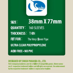  Sleeves 38x77 - Swan Panasia - Thin -
  x160/pak