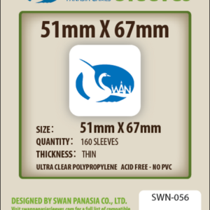  Sleeves 51x67 - Swan Panasia - Thin -
  x160/pak