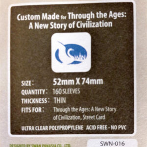  Sleeves 52x74 - Swan Panasia - Thin -
  x160/pak