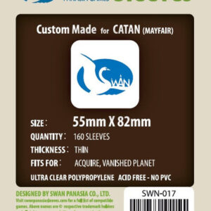  Sleeves 55x82 - Swan Panasia - Thin -
  x160/pak