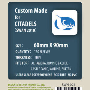  Sleeves 60x90 - Swan Panasia - Thin -
  x160/pak