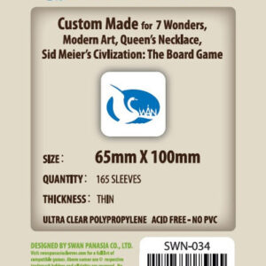  Sleeves 65x100 - Swan Panasia - Thin -
  x165/pak