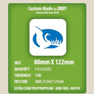  Sleeves 80x122 - Swan Panasia - Thin -
  x170/pak