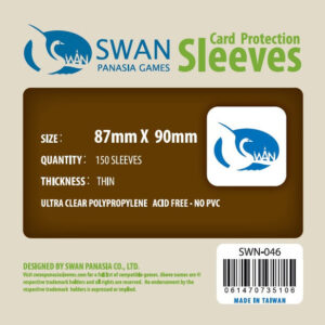  Sleeves 87x90 - Swan Panasia - Thin -
  x150/pak